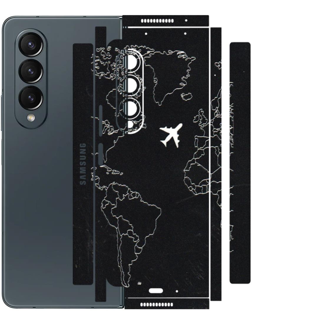 Samsung M/F/Note/Flip and C Phone Skins (All Models) - Never Ending Travel - 3D Embossed Finish (L-79) Samsung Galaxy Z Fold 4