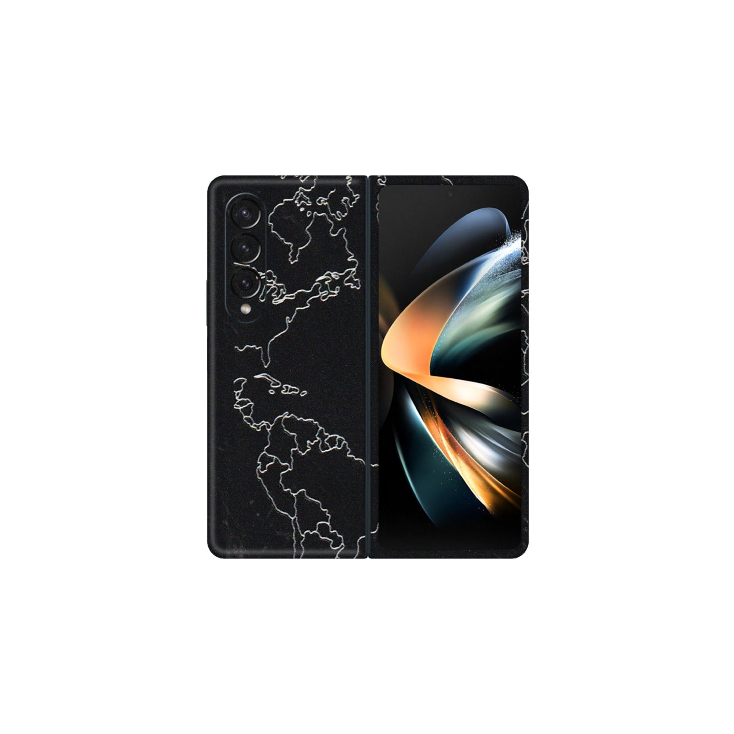 Samsung M/F/Note/Flip and C Phone Skins (All Models) - Never Ending Travel - 3D Embossed Finish (L-79) Samsung Galaxy Z Fold 4