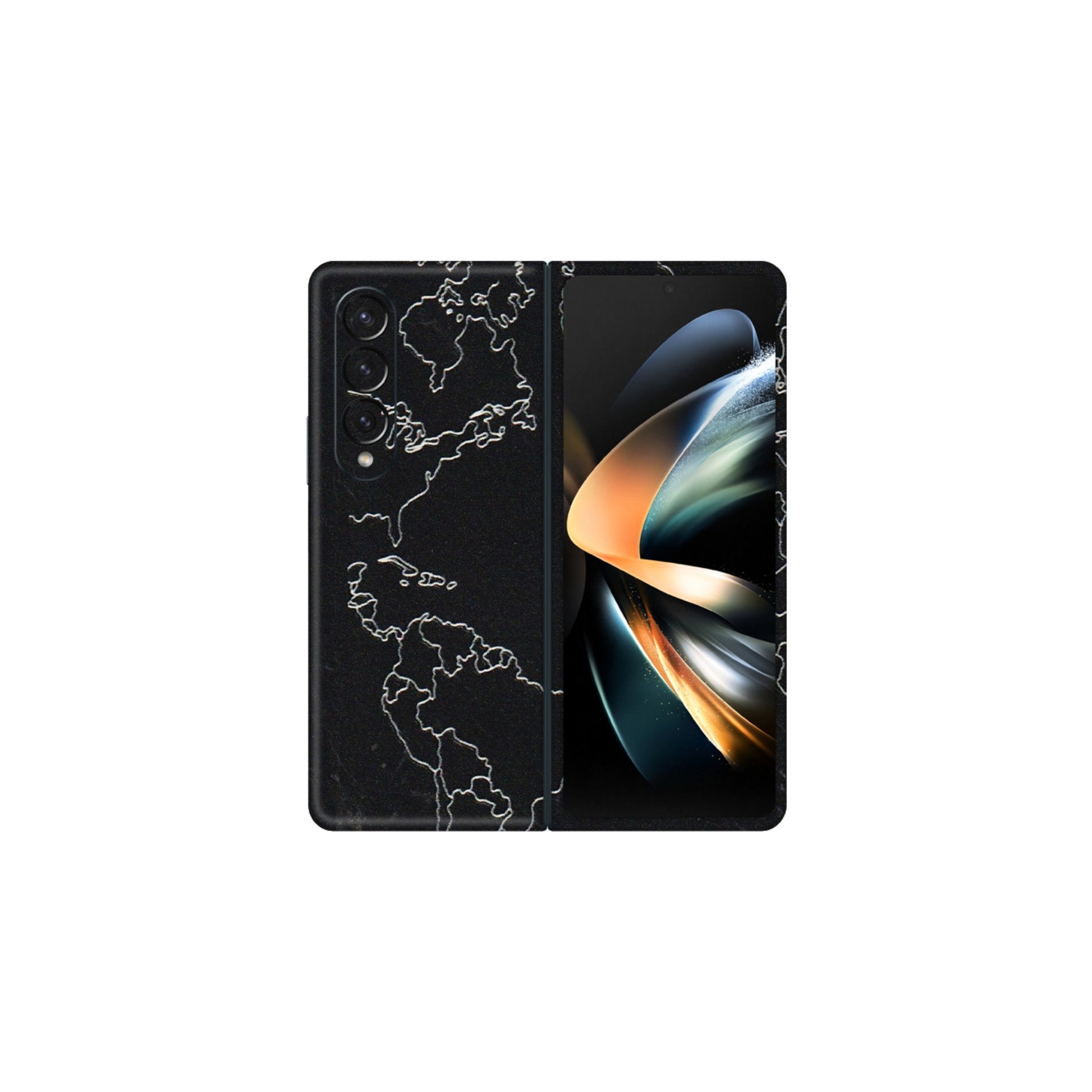 Samsung M/F/Note/Flip and C Phone Skins (All Models) - Never Ending Travel - 3D Embossed Finish (L-79) Samsung Galaxy Z Fold 4