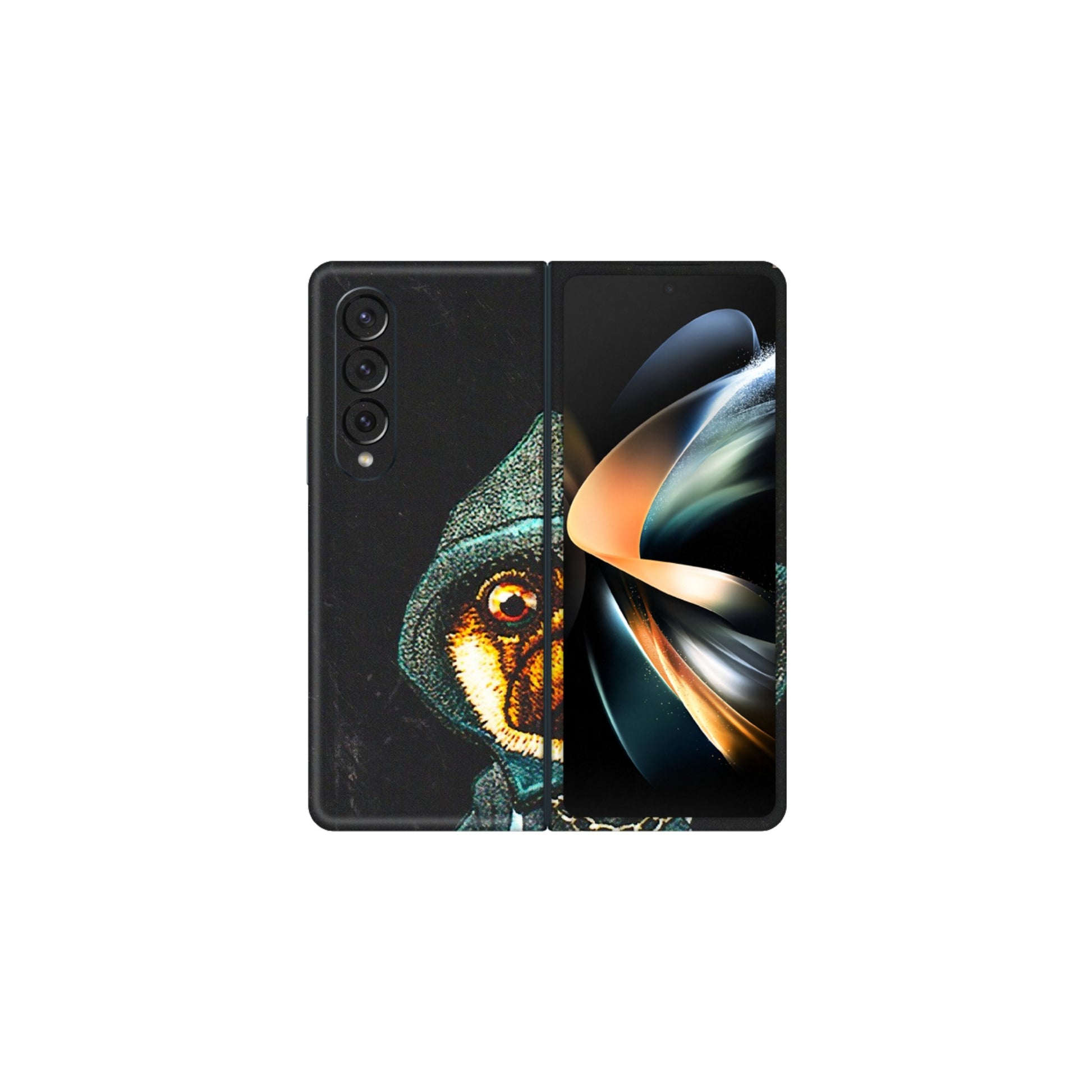 Samsung M/F/Note/Flip and C Phone Skins (All Models) - Puppy N Hoodie - 3D Embossed Finish (L-90) Samsung Galaxy Z Fold 4