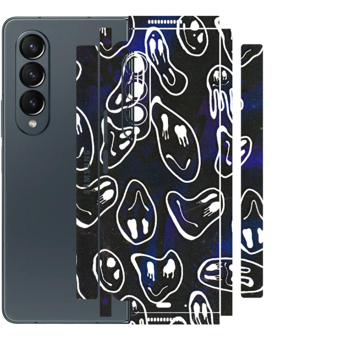 Samsung M/F/Note/Flip and C Phone Skins (All Models) - Distorted Smileys - 3D Embossed Finish (L-92) Samsung Galaxy Z Fold 4