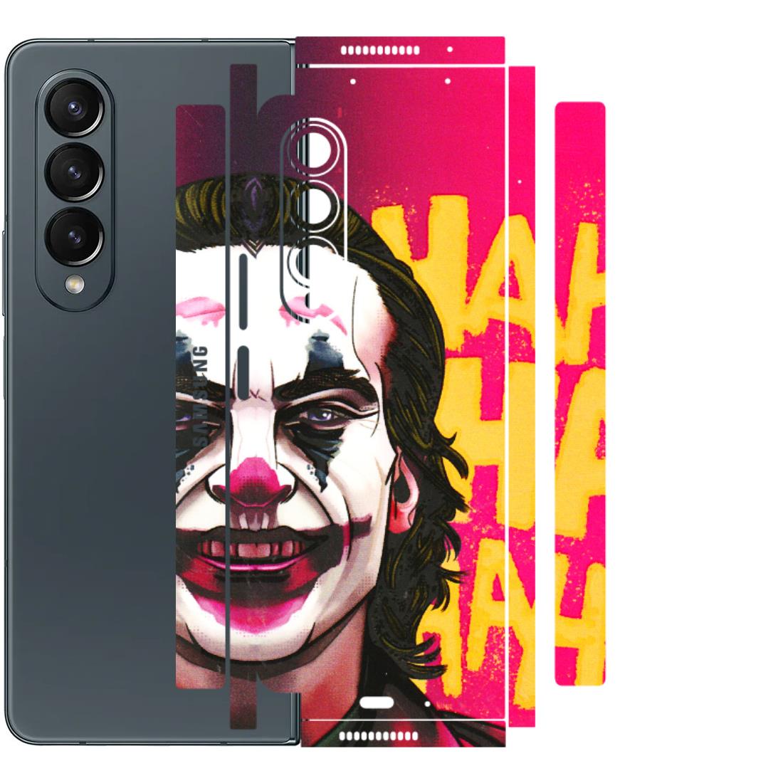 Samsung M/F/Note/Flip and C Phone Skins (All Models) - Joker Evil Laugh - 3D Embossed Finish (L-97) Samsung Galaxy Z Fold 4