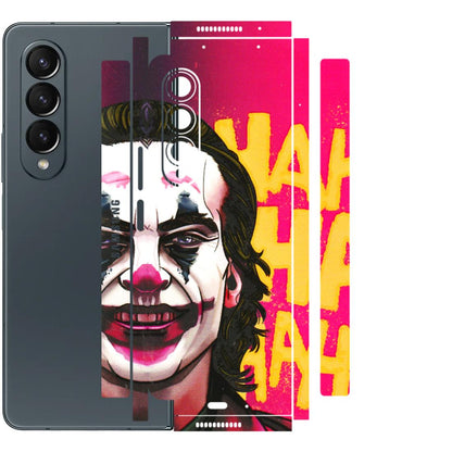 Samsung M/F/Note/Flip and C Phone Skins (All Models) - Joker Evil Laugh - 3D Embossed Finish (L-97) Samsung Galaxy Z Fold 4