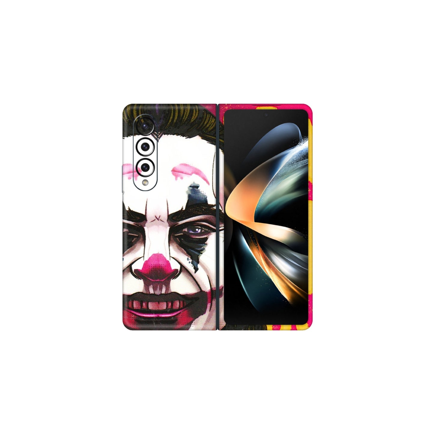 Samsung M/F/Note/Flip and C Phone Skins (All Models) - Joker Evil Laugh - 3D Embossed Finish (L-97) Samsung Galaxy Z Fold 4