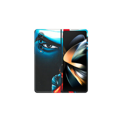 Samsung M/F/Note/Flip and C Phone Skins (All Models) - Mahakal Bhakt - Matte Finish (M-112) Samsung Galaxy Z Fold 4