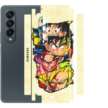 Samsung M/F/Note/Flip and C Phone Skins (All Models) - Angry Multi Anime - Matte Finish (M-113) Samsung Galaxy Z Fold 4