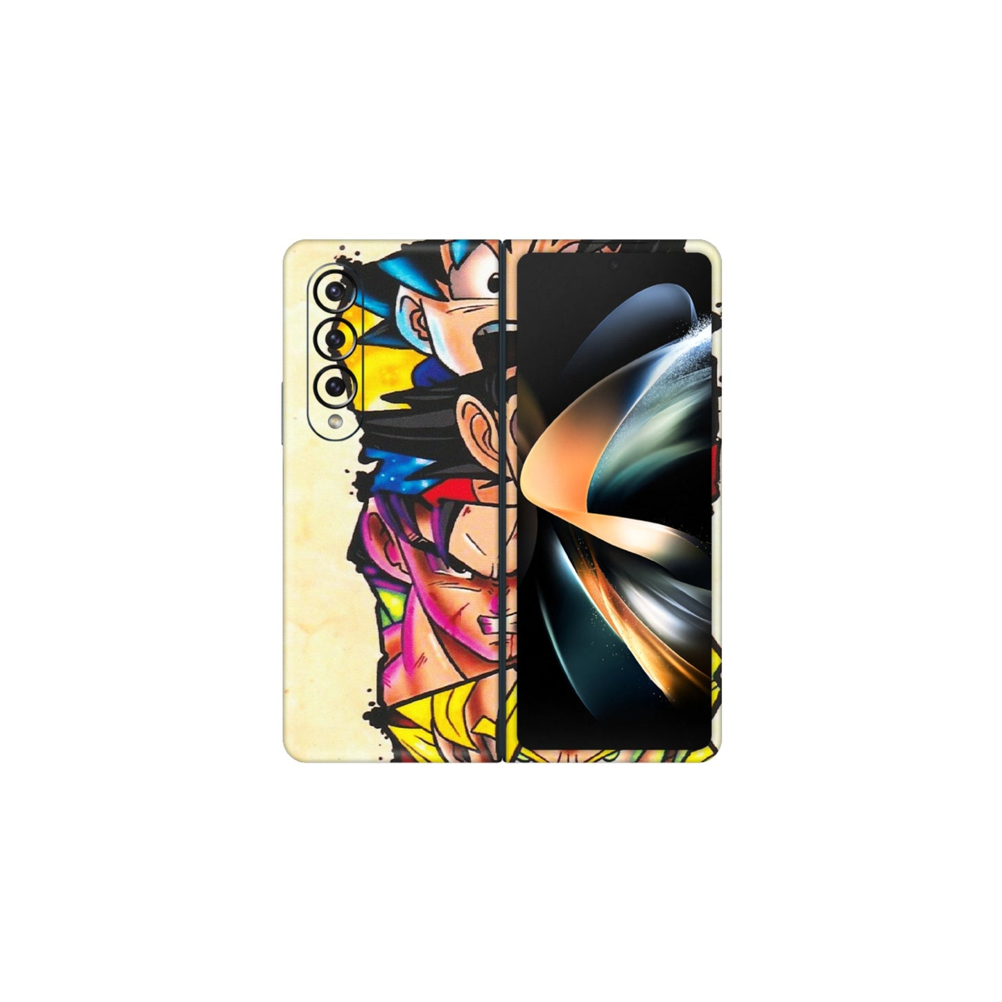 Samsung M/F/Note/Flip and C Phone Skins (All Models) - Angry Multi Anime - Matte Finish (M-113) Samsung Galaxy Z Fold 4