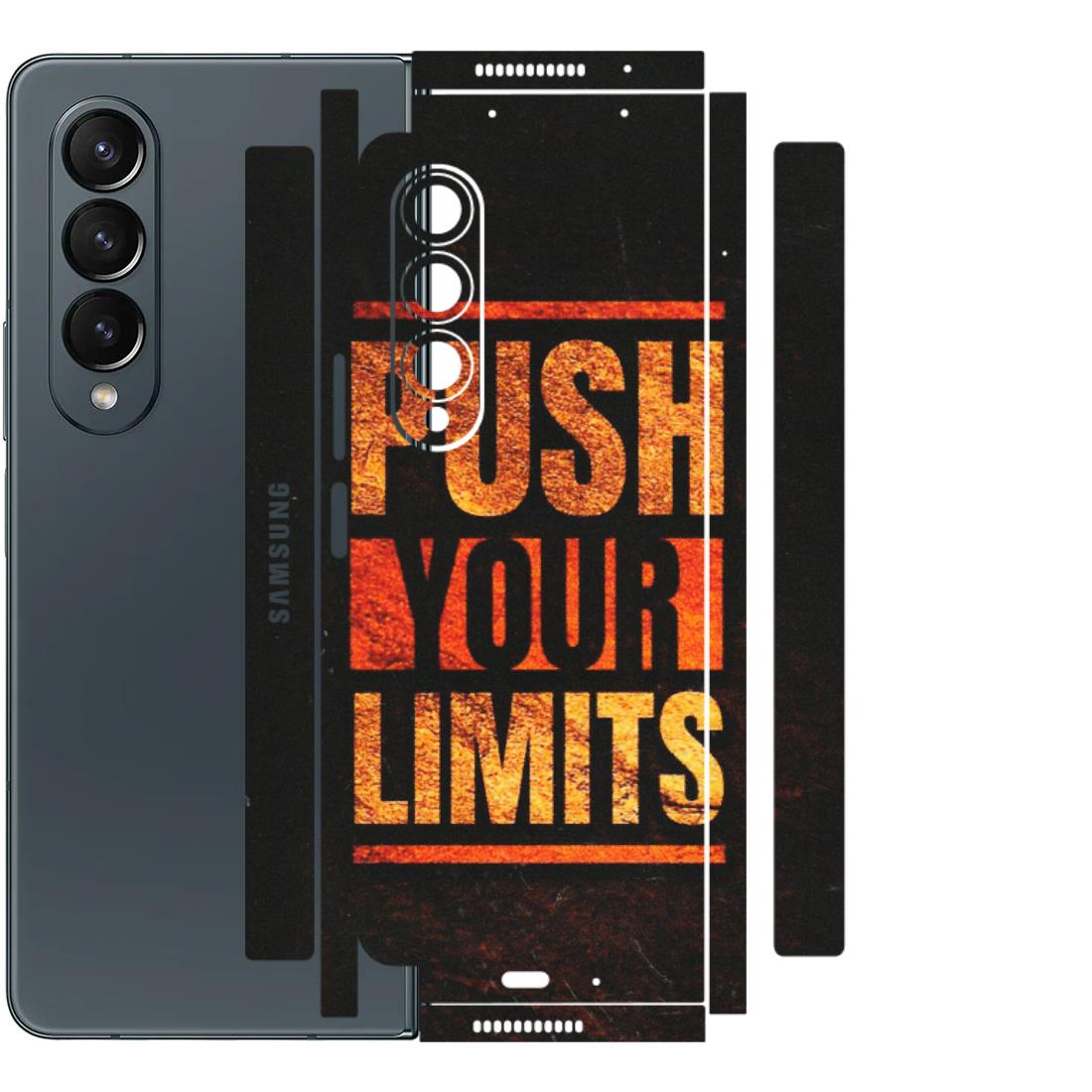 Samsung M/F/Note/Flip and C Phone Skins (All Models) - Push Your Limits - Matte Finish (M-118) Samsung Galaxy Z Fold 4