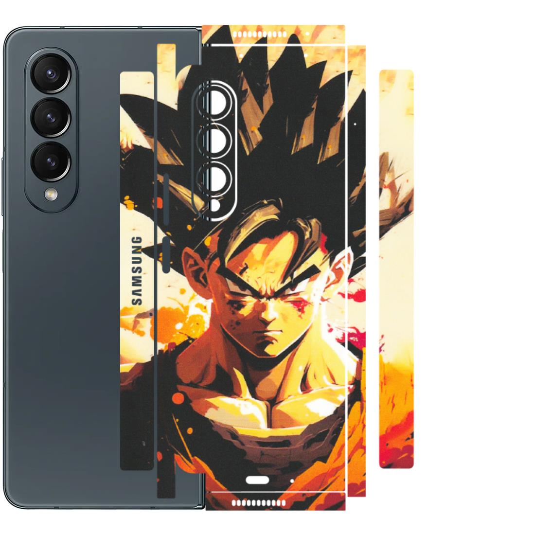 Samsung M/F/Note/Flip and C Phone Skins (All Models) - Angry Goku - Matte Finish (M-12) Samsung Galaxy Z Fold 4