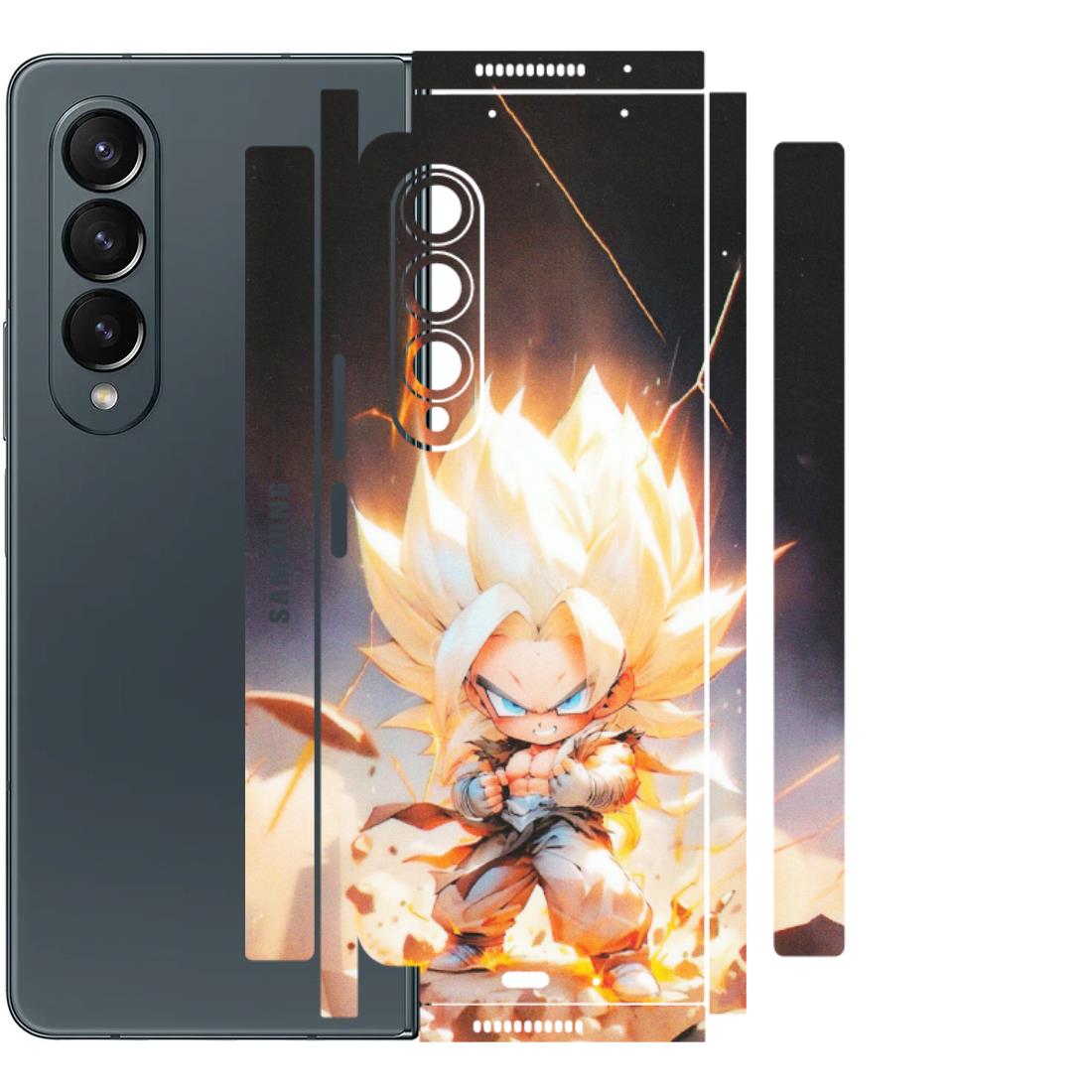 Samsung M/F/Note/Flip and C Phone Skins (All Models) - Goku Dragon Cute Anime - Matte Finish (M-131) Samsung Galaxy Z Fold 4