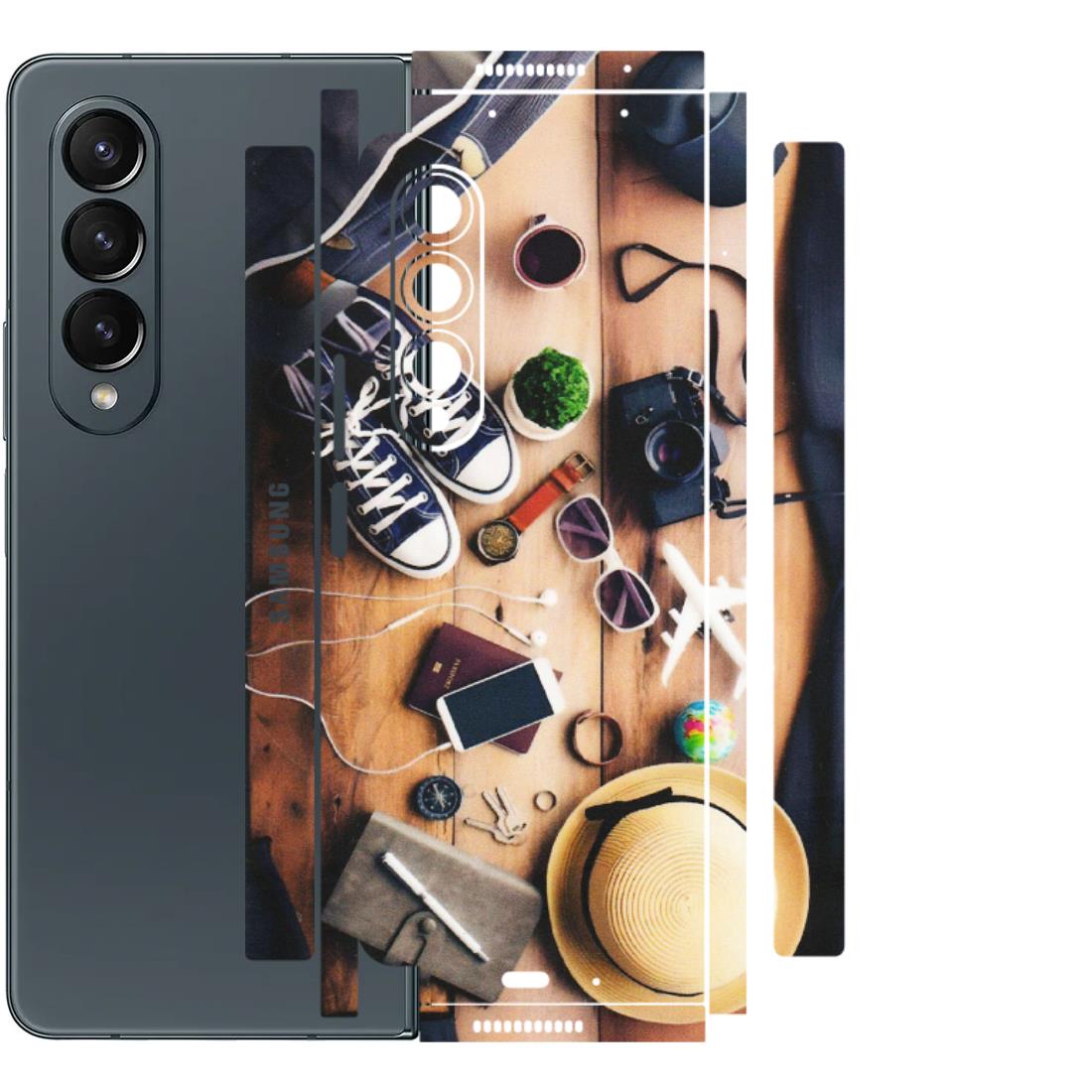 Samsung M/F/Note/Flip and C Phone Skins (All Models) - Travel Wanderlust - Matte Finish (M-133) Samsung Galaxy Z Fold 4
