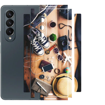 Samsung M/F/Note/Flip and C Phone Skins (All Models) - Travel Wanderlust - Matte Finish (M-133) Samsung Galaxy Z Fold 4
