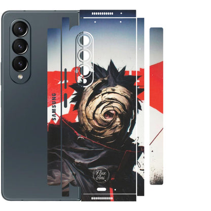 Samsung M/F/Note/Flip and C Phone Skins (All Models) - Obito Uchiha Cool Anime - Matte Finish (M-134) Samsung Galaxy Z Fold 4