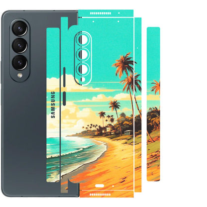 Samsung M/F/Note/Flip and C Phone Skins (All Models) - Miami Beach - Matte Finish (M-136) Samsung Galaxy Z Fold 4