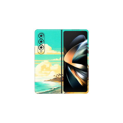 Samsung M/F/Note/Flip and C Phone Skins (All Models) - Miami Beach - Matte Finish (M-136) Samsung Galaxy Z Fold 4