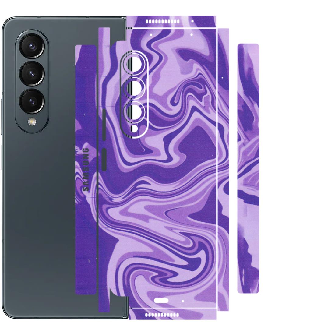 Samsung M/F/Note/Flip and C Phone Skins (All Models) - Hazy Purple Nights - Matte Finish (M-14) Samsung Galaxy Z Fold 4