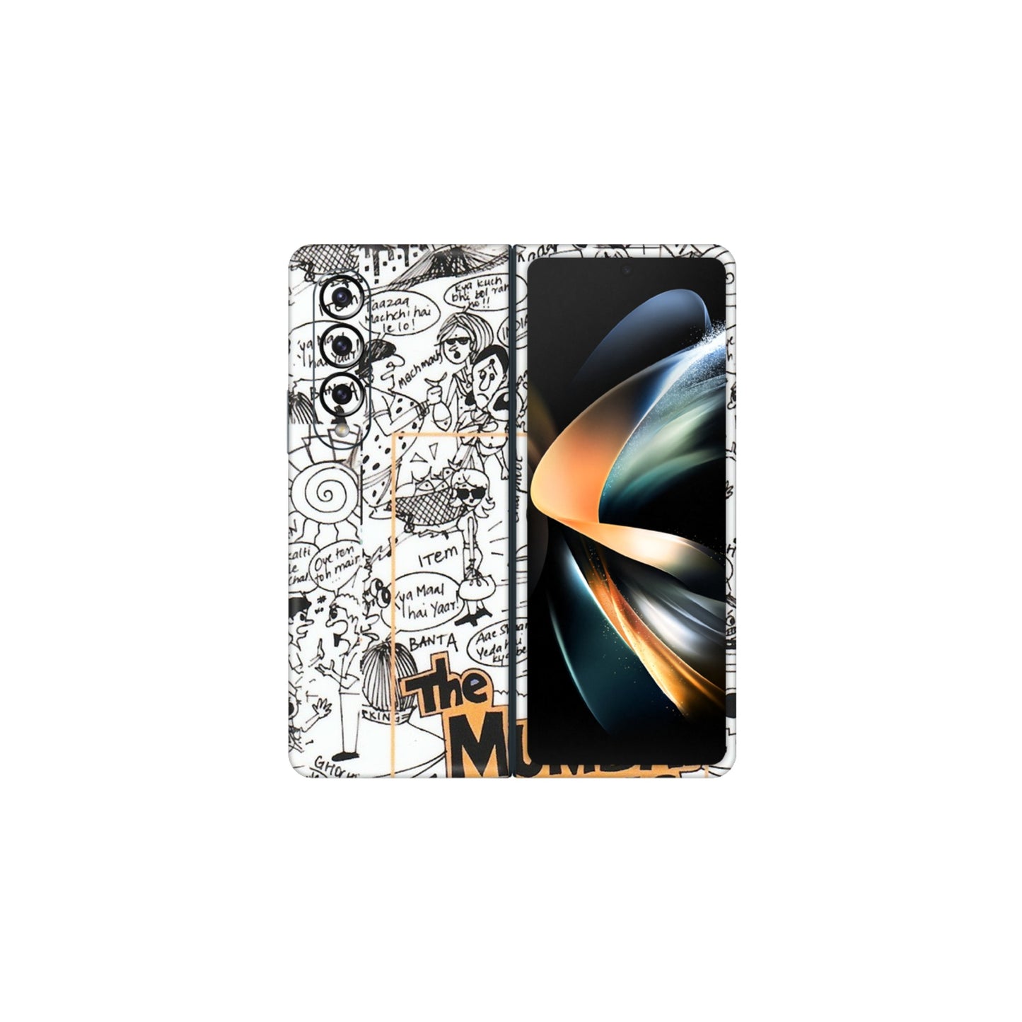Samsung M/F/Note/Flip and C Phone Skins (All Models) - The Mumbai Slang - Matte Finish (M-142) Samsung Galaxy Z Fold 4