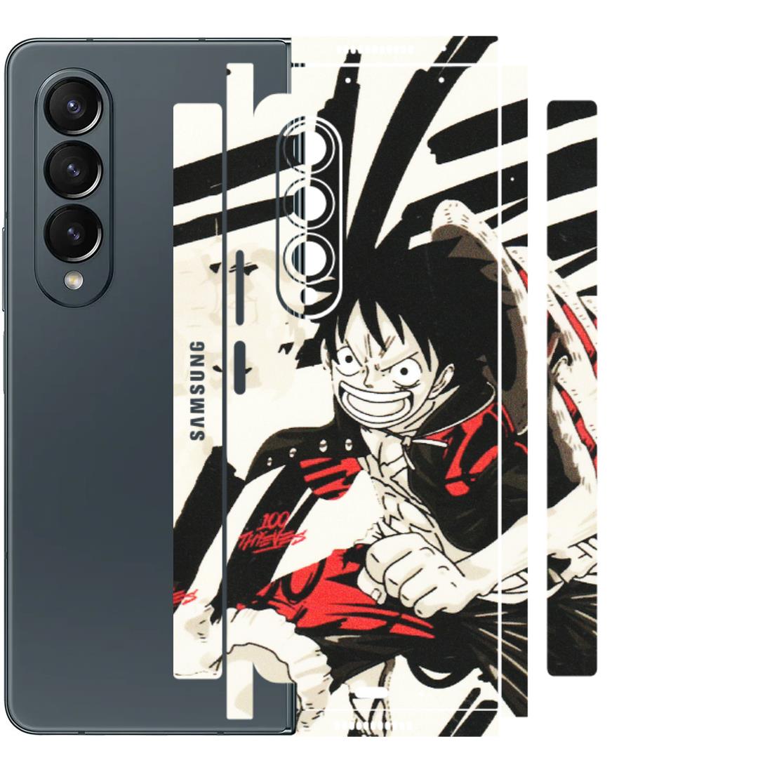 Samsung M/F/Note/Flip and C Phone Skins (All Models) - Monkey D.Luffy Manga Anime - Matte Finish (M-145) Samsung Galaxy Z Fold 4