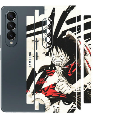 Samsung M/F/Note/Flip and C Phone Skins (All Models) - Monkey D.Luffy Manga Anime - Matte Finish (M-145) Samsung Galaxy Z Fold 4