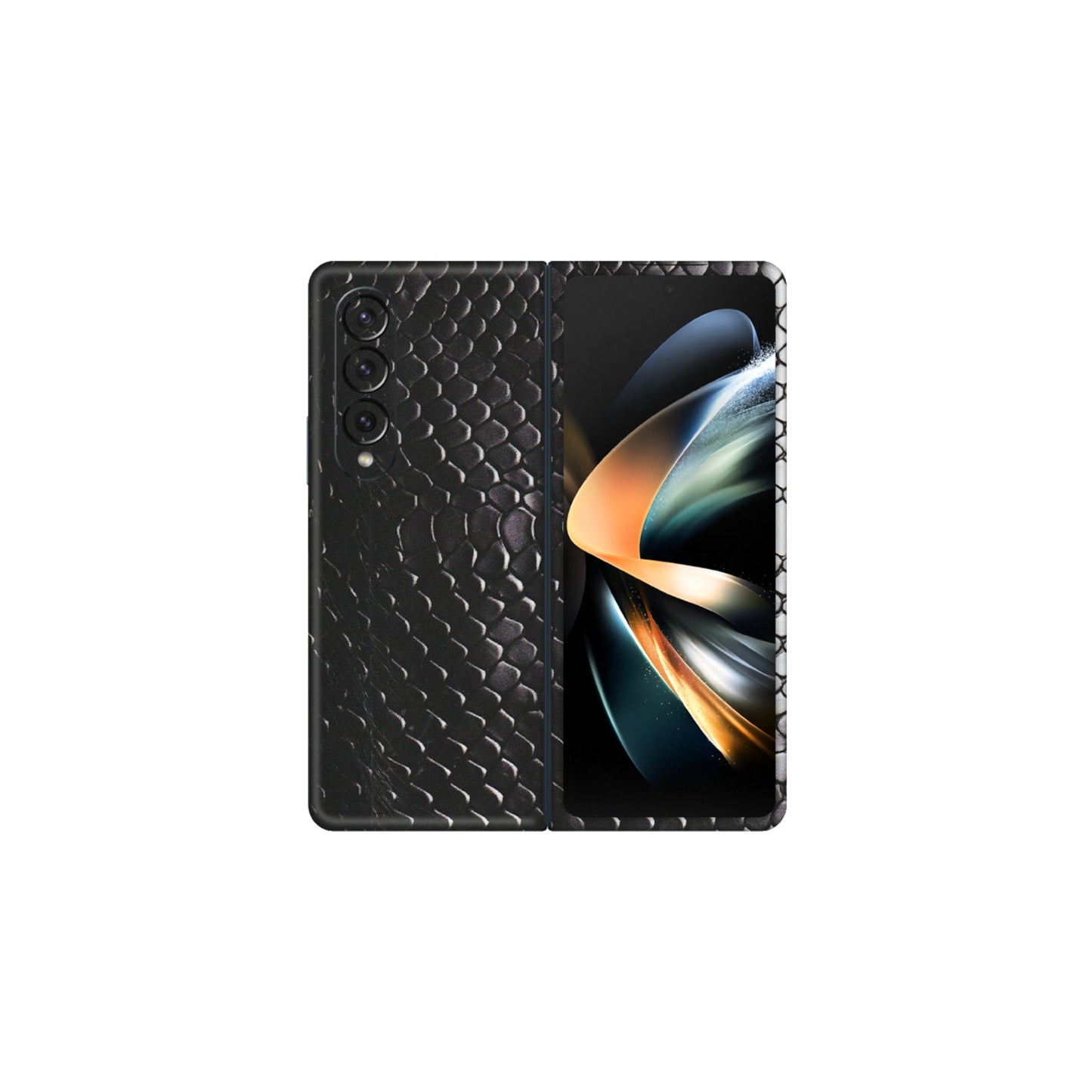 Samsung M/F/Note/Flip and C Phone Skins (All Models) - Black Snack Leather - Matte Finish (M-147) Samsung Galaxy Z Fold 4