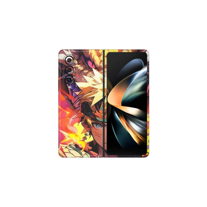 Samsung M/F/Note/Flip and C Phone Skins (All Models) - Angry Naruto Anime - Matte Finish (M-148) Samsung Galaxy Z Fold 4