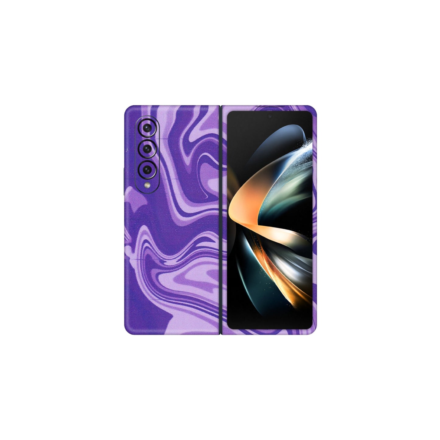 Samsung M/F/Note/Flip and C Phone Skins (All Models) - Hazy Purple Nights - Matte Finish (M-14) Samsung Galaxy Z Fold 4