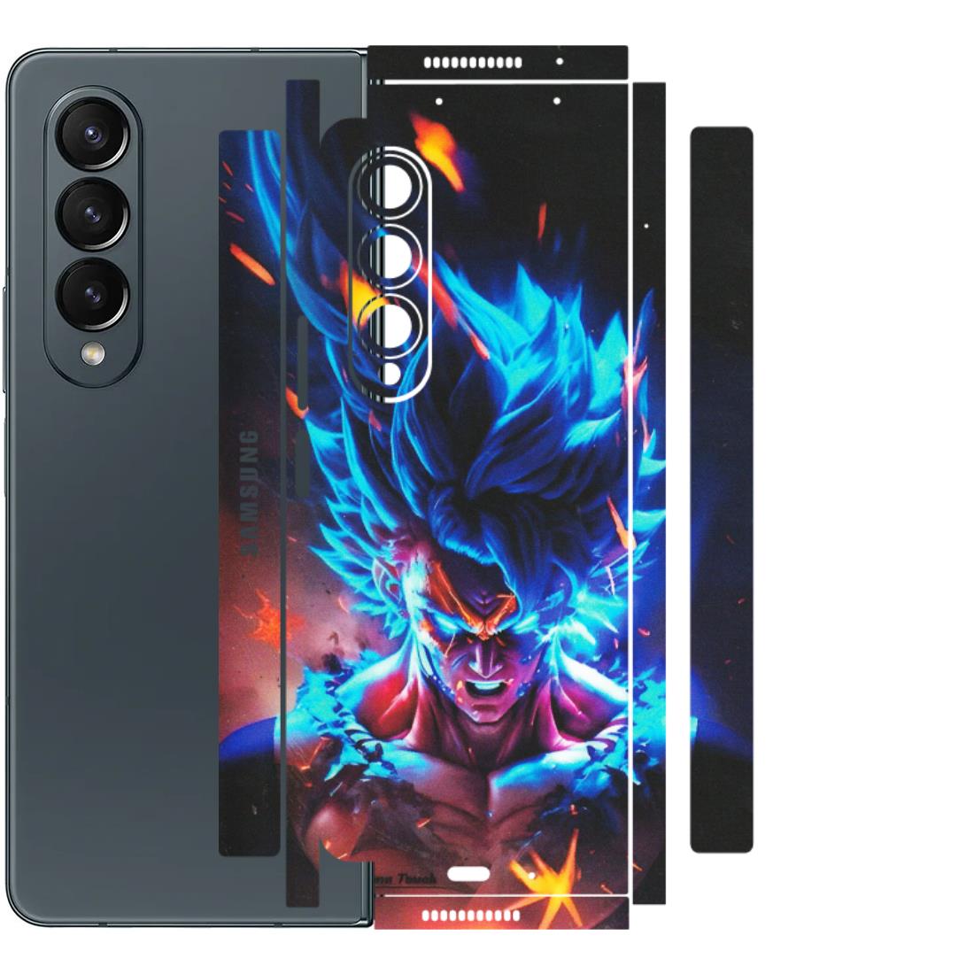 Samsung M/F/Note/Flip and C Phone Skins (All Models) - Angry Goku Dragon Ball Anime - Matte Finish (M-150) Samsung Galaxy Z Fold 4