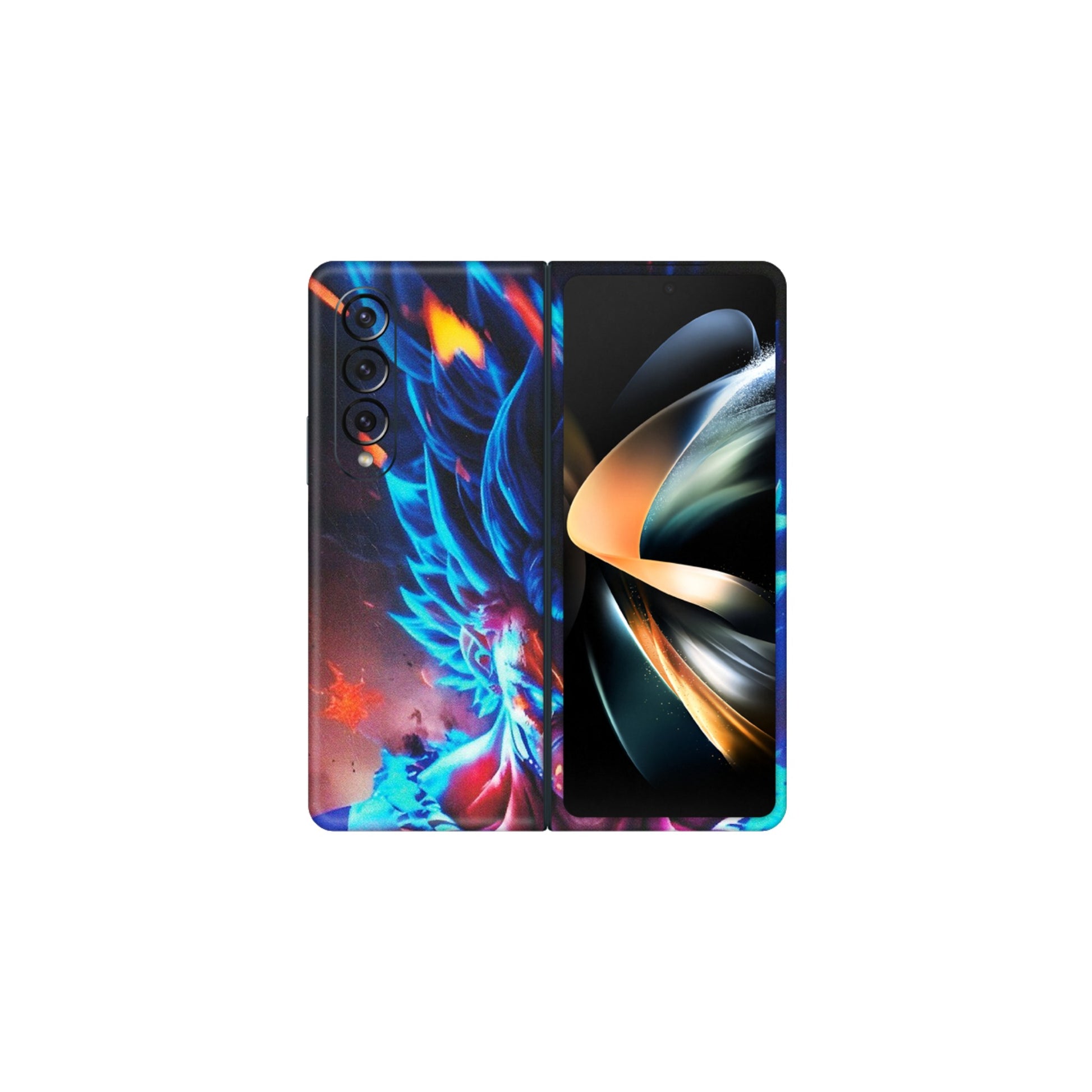 Samsung M/F/Note/Flip and C Phone Skins (All Models) - Angry Goku Dragon Ball Anime - Matte Finish (M-150) Samsung Galaxy Z Fold 4