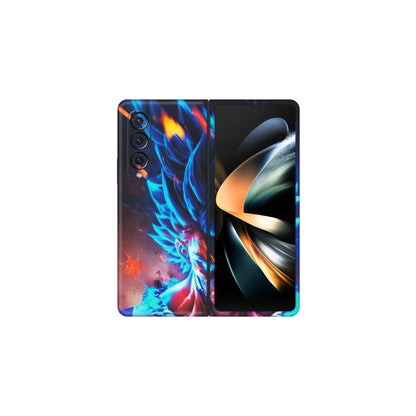 Samsung M/F/Note/Flip and C Phone Skins (All Models) - Angry Goku Dragon Ball Anime - Matte Finish (M-150) Samsung Galaxy Z Fold 4