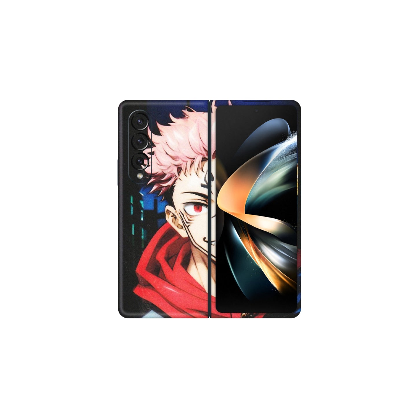 Samsung M/F/Note/Flip and C Phone Skins (All Models) - Yuji Itadori Funny Face Anime - Matte Finish (M-152) Samsung Galaxy Z Fold 4