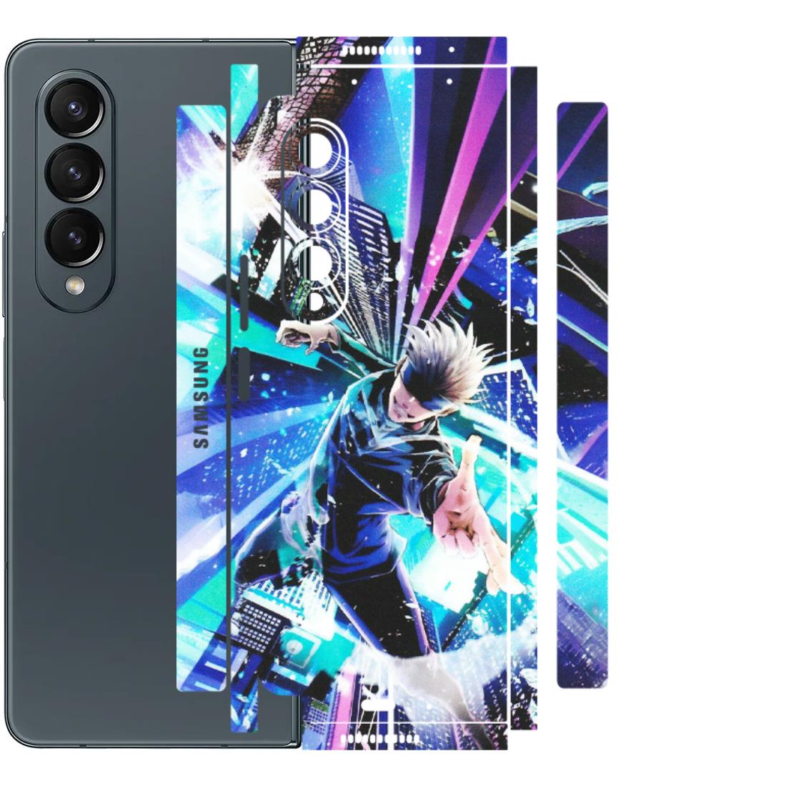 Samsung M/F/Note/Flip and C Phone Skins (All Models) - Manga Action Jujustu Kaisen Anime - Matte Finish (M-155) Samsung Galaxy Z Fold 4