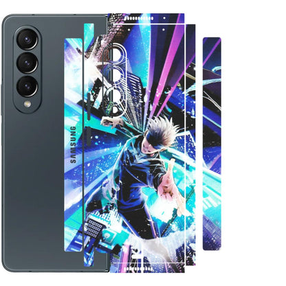 Samsung M/F/Note/Flip and C Phone Skins (All Models) - Manga Action Jujustu Kaisen Anime - Matte Finish (M-155) Samsung Galaxy Z Fold 4