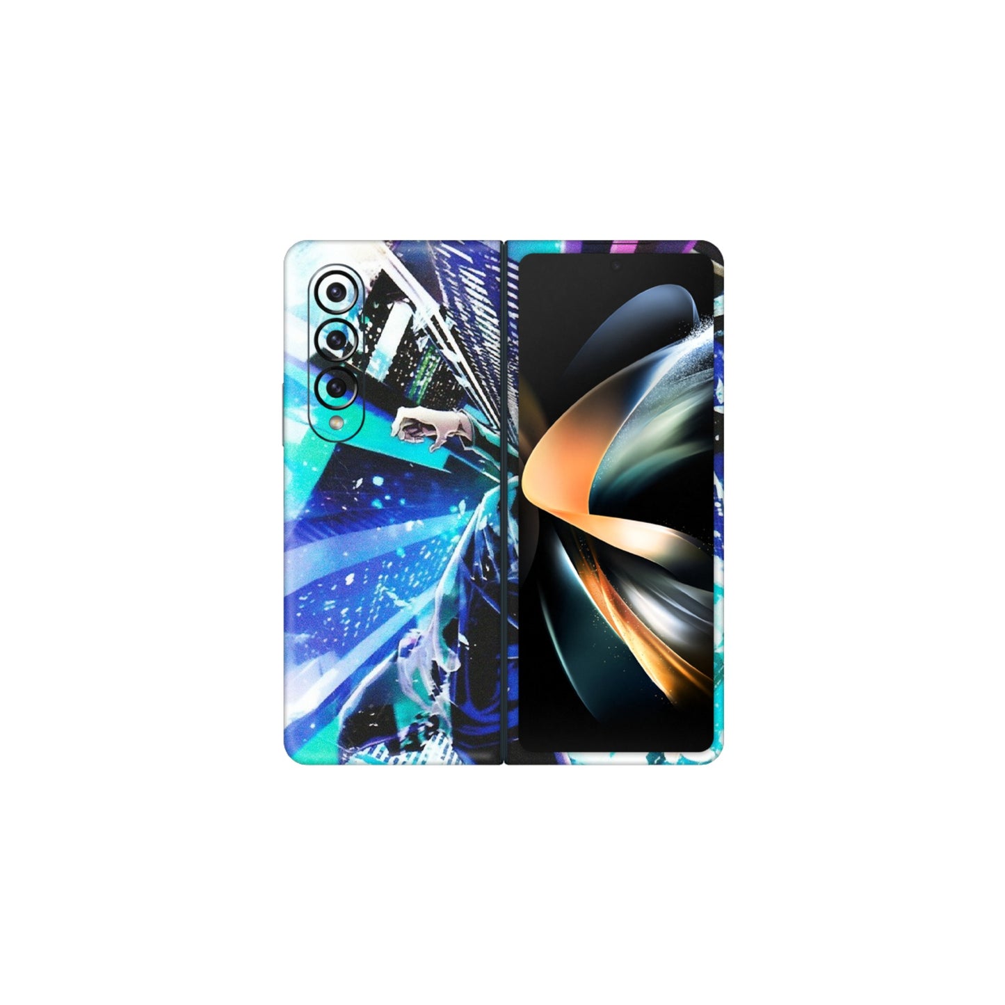 Samsung M/F/Note/Flip and C Phone Skins (All Models) - Manga Action Jujustu Kaisen Anime - Matte Finish (M-155) Samsung Galaxy Z Fold 4