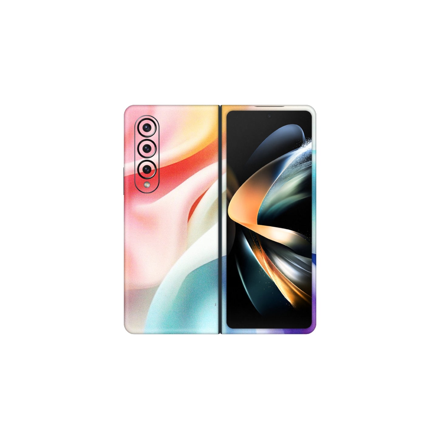 Samsung M/F/Note/Flip and C Phone Skins (All Models) - Colourful Silk Cloth - Matte Finish (M-165) Samsung Galaxy Z Fold 4
