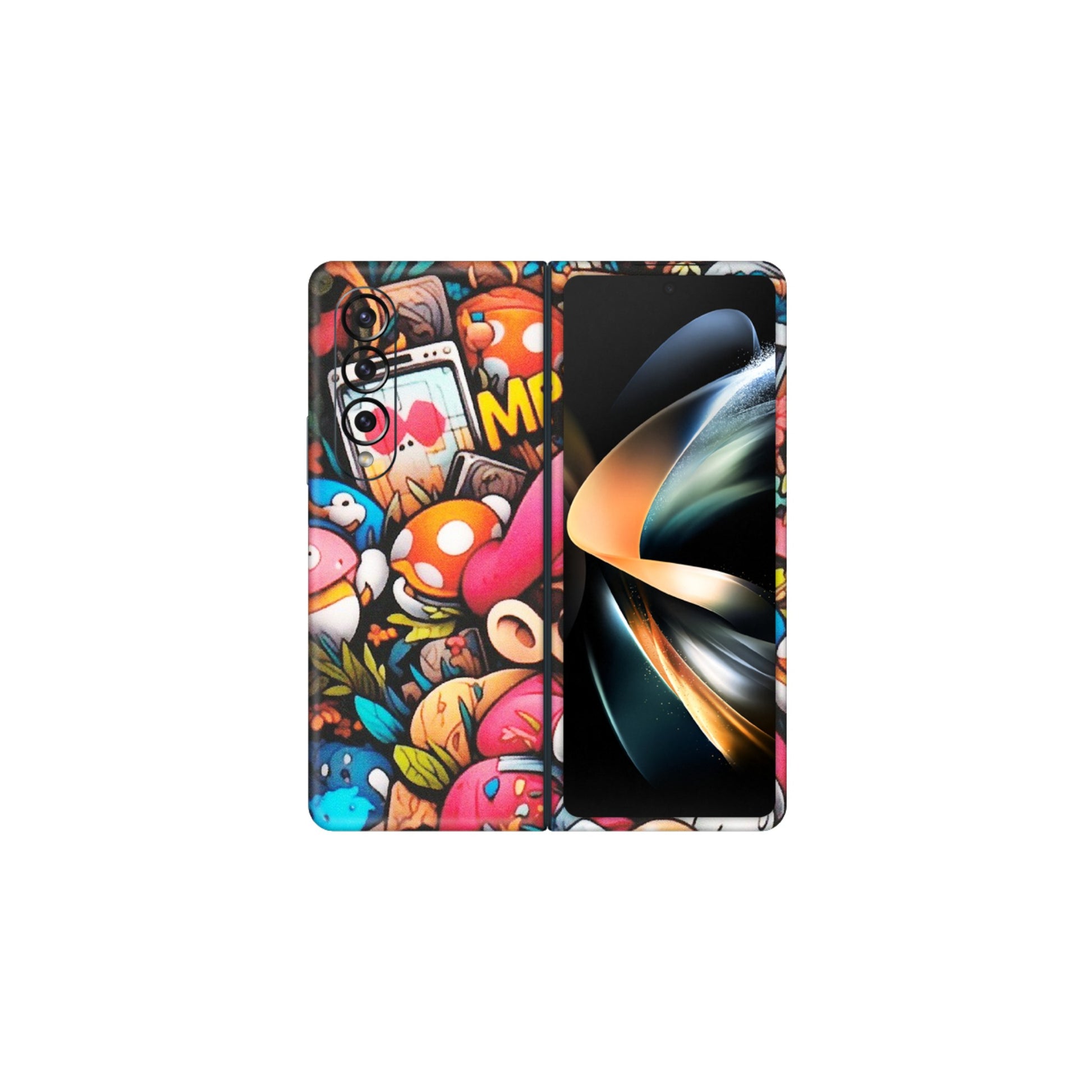 Samsung M/F/Note/Flip and C Phone Skins (All Models) - Super Mario Bros Artistic - Matte Finish (M-173) Samsung Galaxy Z Fold 4