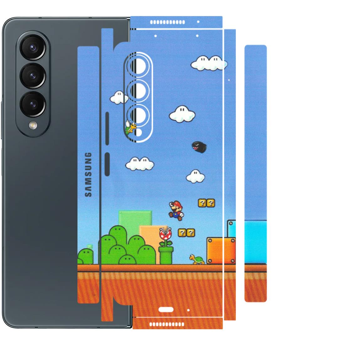 Samsung M/F/Note/Flip and C Phone Skins (All Models) - Mario Game Scene - Matte Finish (M-24) Samsung Galaxy Z Fold 4