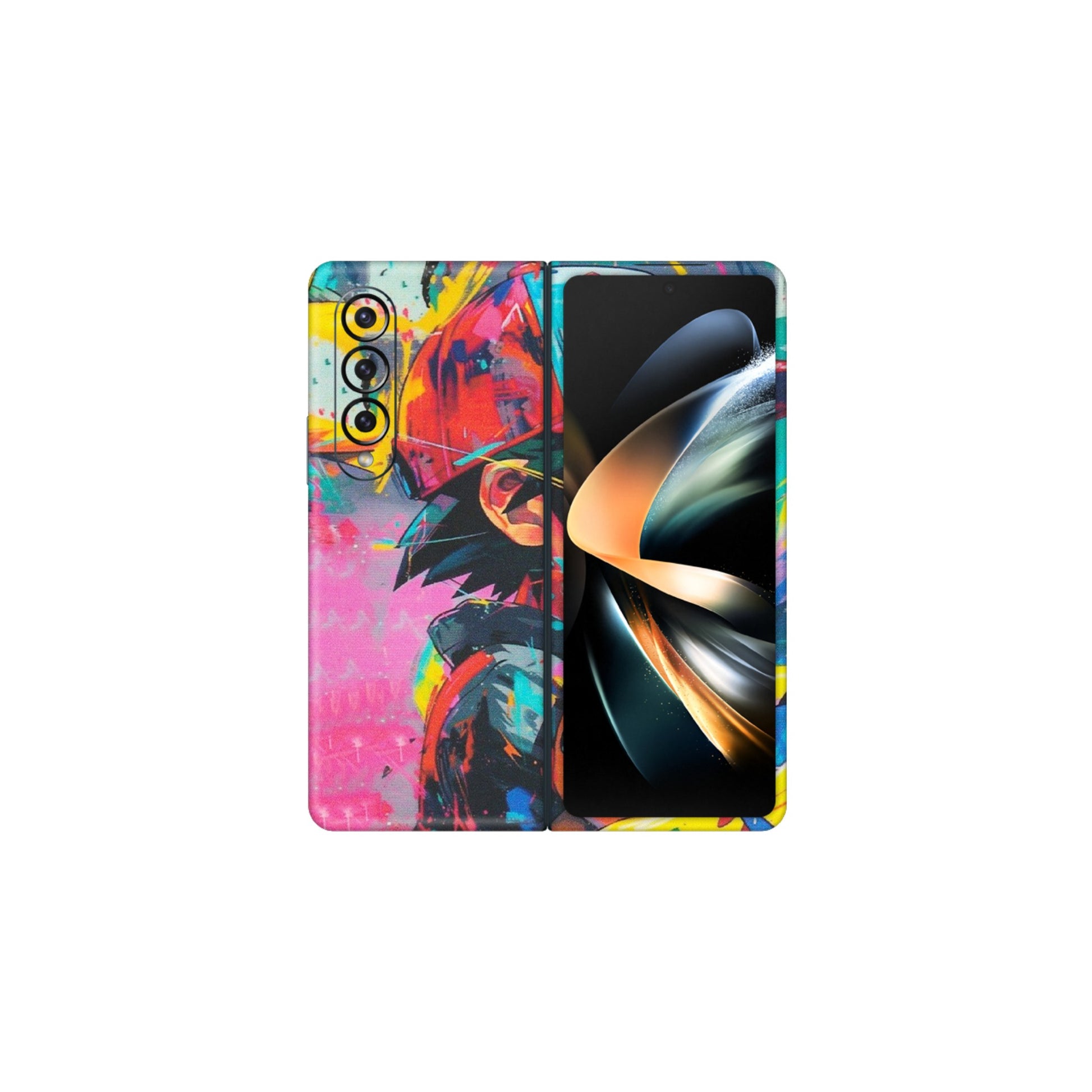 Samsung M/F/Note/Flip and C Phone Skins (All Models) - Ash & Pikachu - Matte Finish (M-26) Samsung Galaxy Z Fold 4