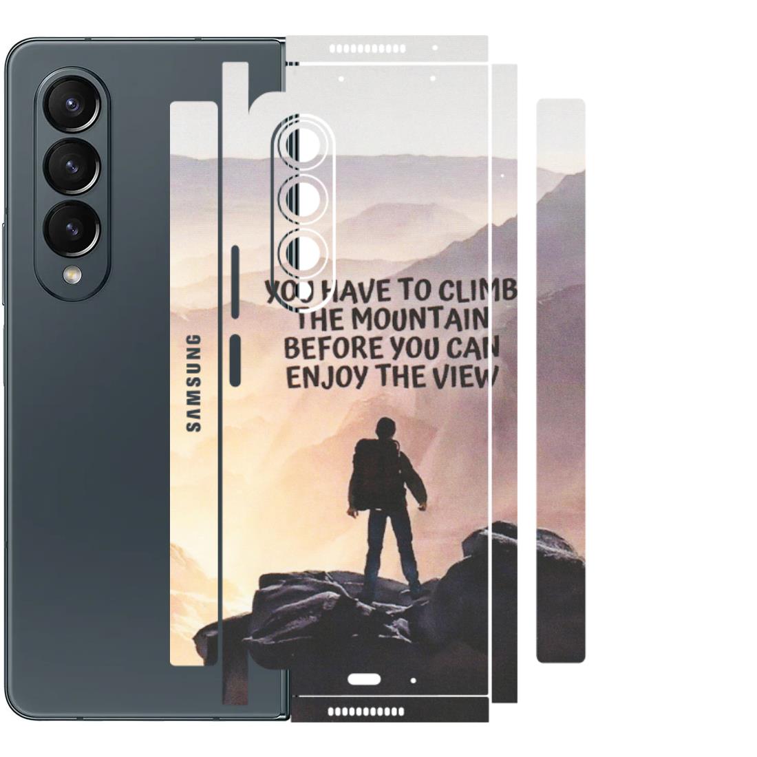 Samsung M/F/Note/Flip and C Phone Skins (All Models) - Motivational Hiking Mountain - Matte Finish (M-28) Samsung Galaxy Z Fold 4