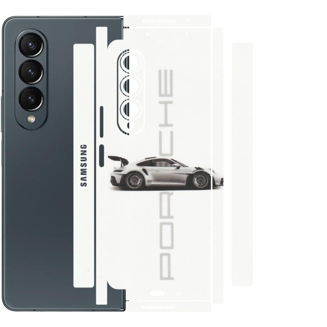 Samsung M/F/Note/Flip and C Phone Skins (All Models) - Porche Car Lover - Matte Finish (M-31) Samsung Galaxy Z Fold 4