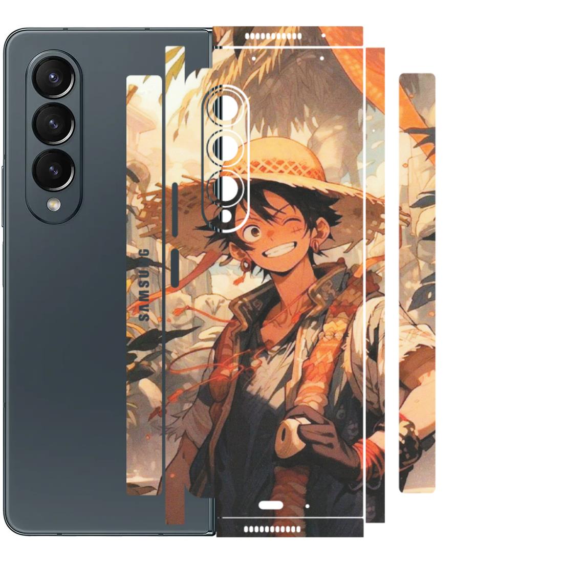 Samsung M/F/Note/Flip and C Phone Skins (All Models) - Anime Character Smile - Matte Finish (M-33) Samsung Galaxy Z Fold 4