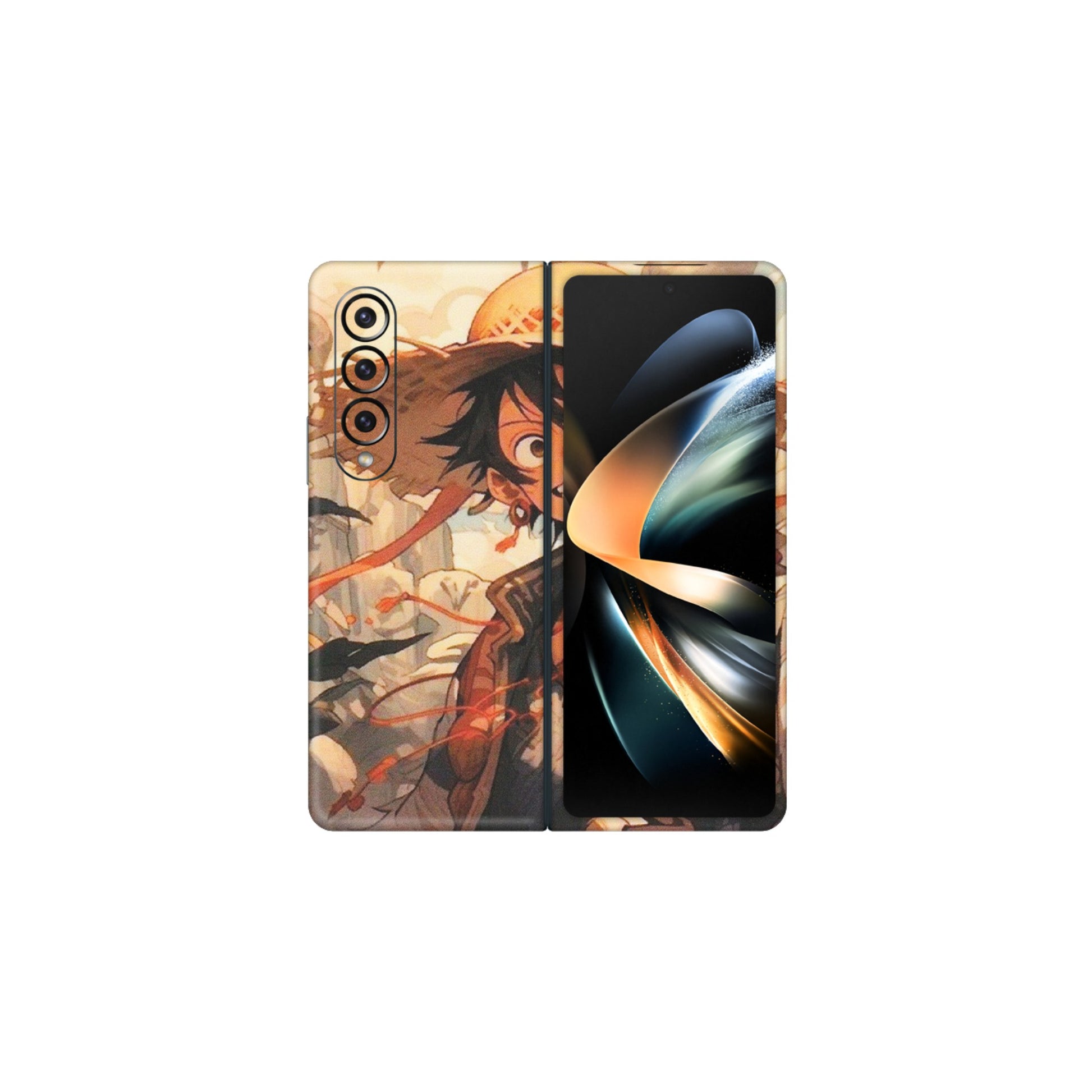 Samsung M/F/Note/Flip and C Phone Skins (All Models) - Anime Character Smile - Matte Finish (M-33) Samsung Galaxy Z Fold 4