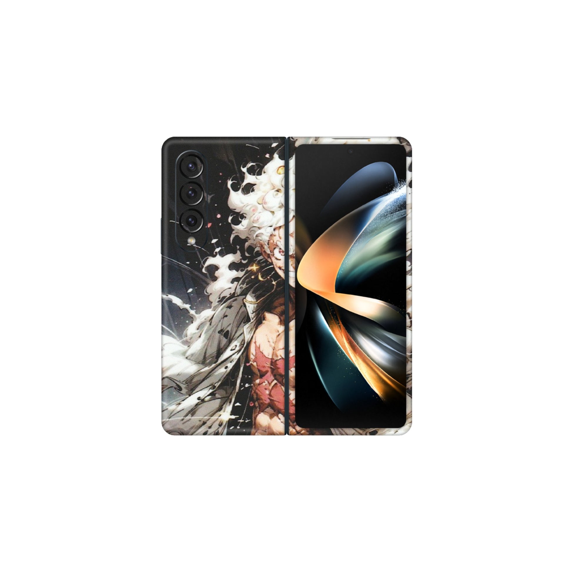 Samsung M/F/Note/Flip and C Phone Skins (All Models) - Anime Angry Classy Character - Matte Finish (M-34) Samsung Galaxy Z Fold 4