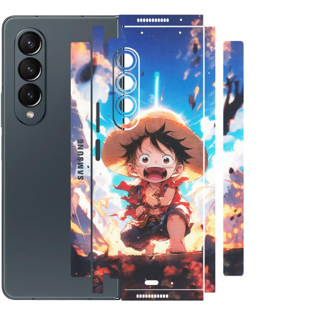 Samsung M/F/Note/Flip and C Phone Skins (All Models) - Toon One Piece Cute Character - Matte Finish (M-35) Samsung Galaxy Z Fold 4