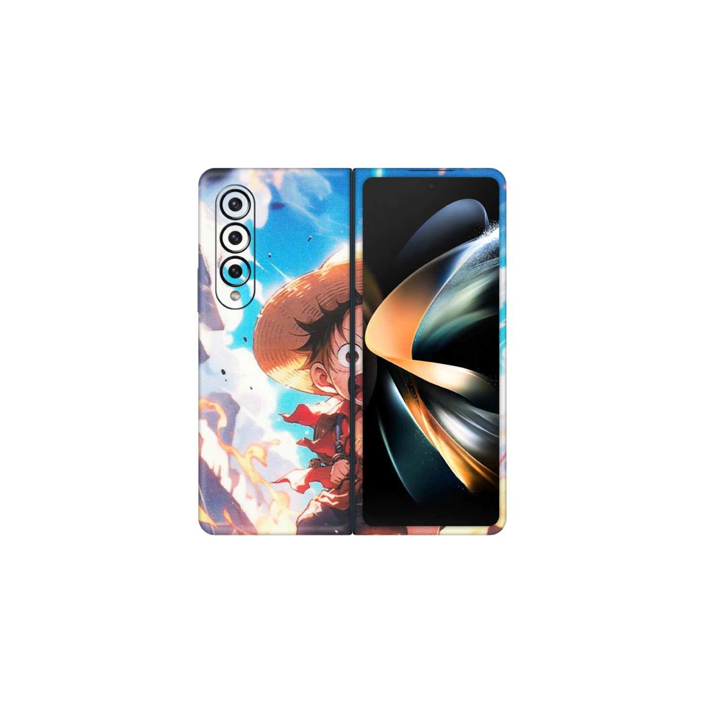 Samsung M/F/Note/Flip and C Phone Skins (All Models) - Toon One Piece Cute Character - Matte Finish (M-35) Samsung Galaxy Z Fold 4