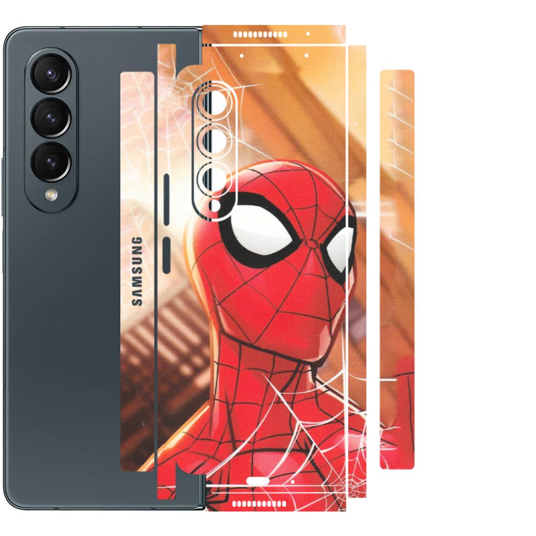 Samsung M/F/Note/Flip and C Phone Skins (All Models) - Spiderman Face New - Matte Finish (M-41) Samsung Galaxy Z Fold 4