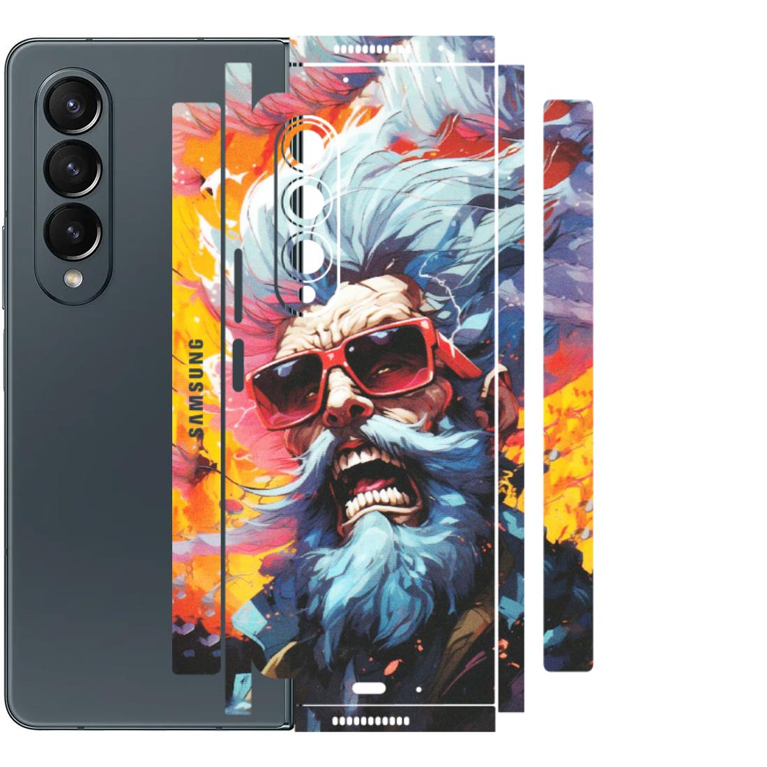 Samsung M/F/Note/Flip and C Phone Skins (All Models) - Daddy Cool Character - Matte Finish (M-43) Samsung Galaxy Z Fold 4