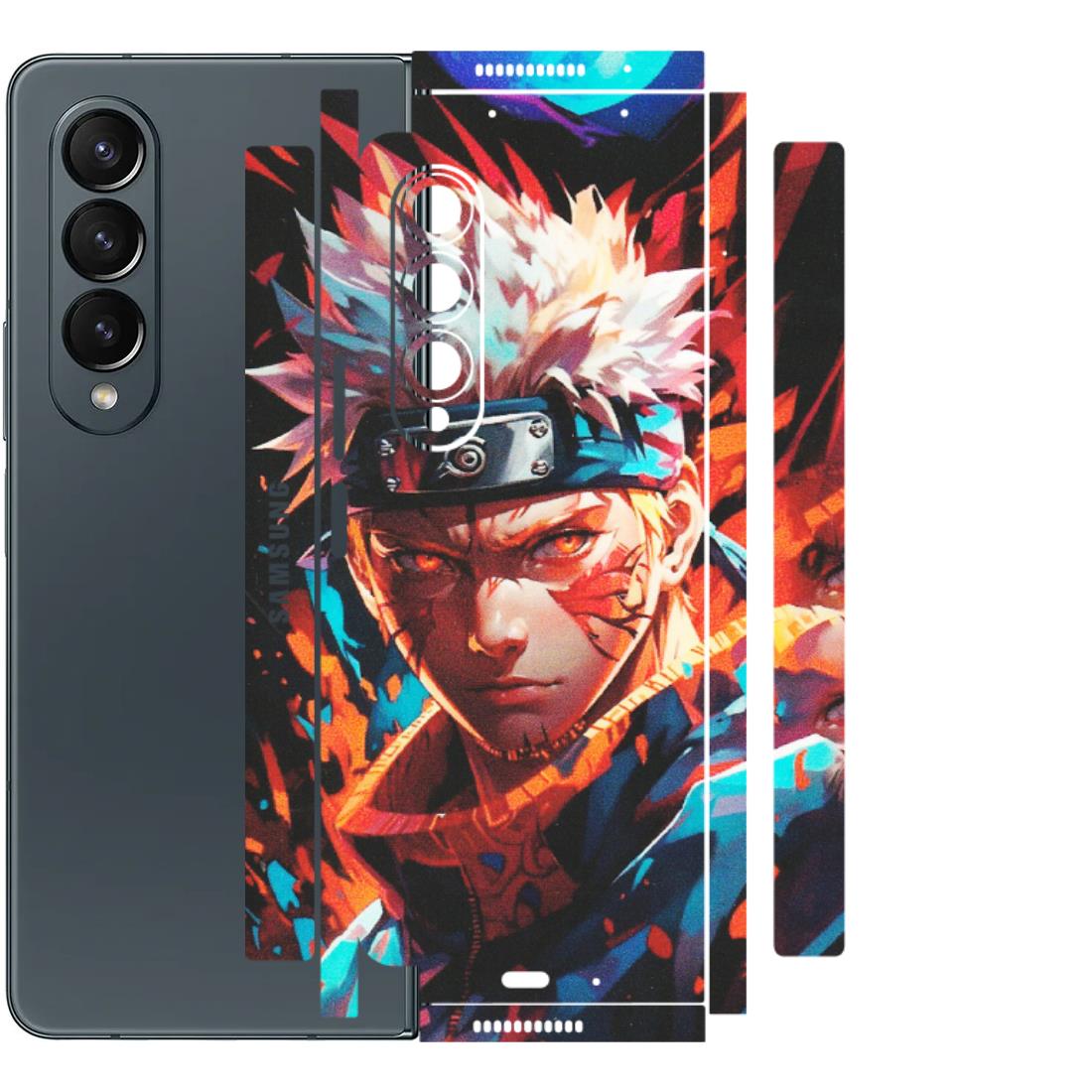 Samsung M/F/Note/Flip and C Phone Skins (All Models) - Anime Ferocious Character - Matte Finish (M-44) Samsung Galaxy Z Fold 4