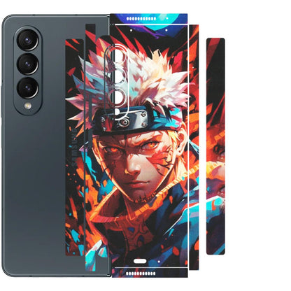 Samsung M/F/Note/Flip and C Phone Skins (All Models) - Anime Ferocious Character - Matte Finish (M-44) Samsung Galaxy Z Fold 4