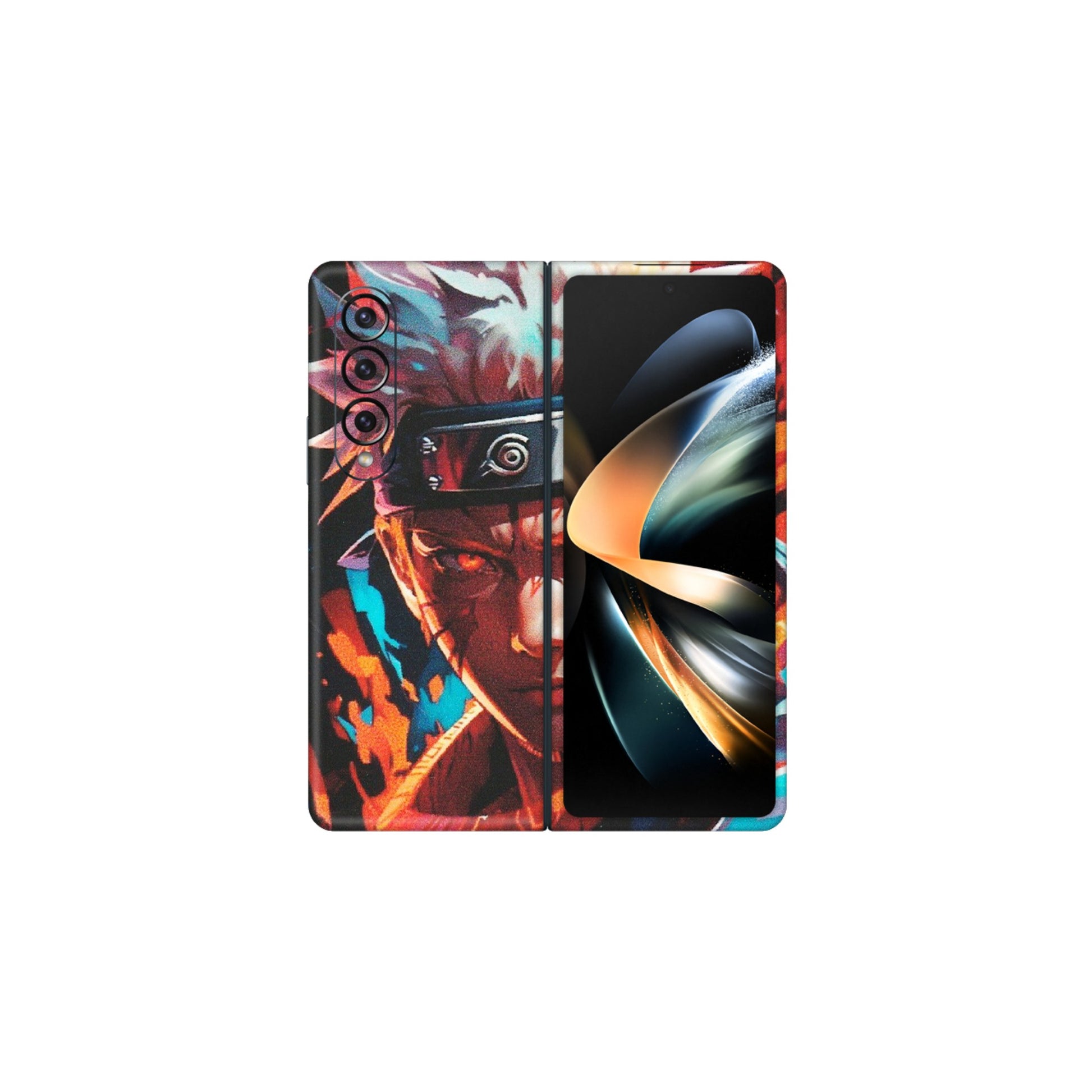 Samsung M/F/Note/Flip and C Phone Skins (All Models) - Anime Ferocious Character - Matte Finish (M-44) Samsung Galaxy Z Fold 4