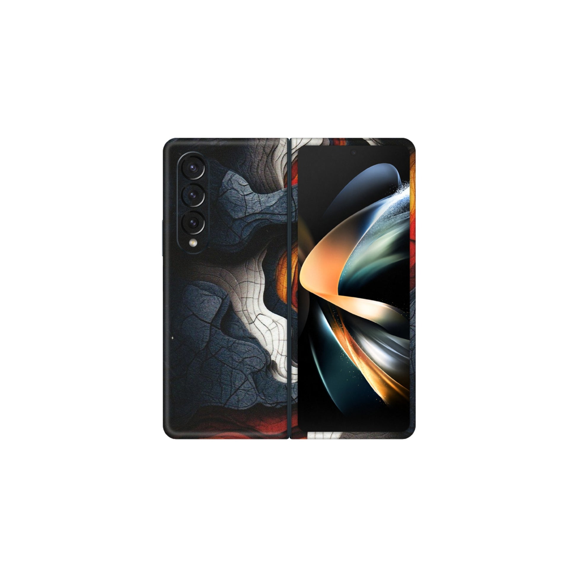 Samsung M/F/Note/Flip and C Phone Skins (All Models) - Abstract Volcanic Layers - Matte Finish (M-52) Samsung Galaxy Z Fold 4